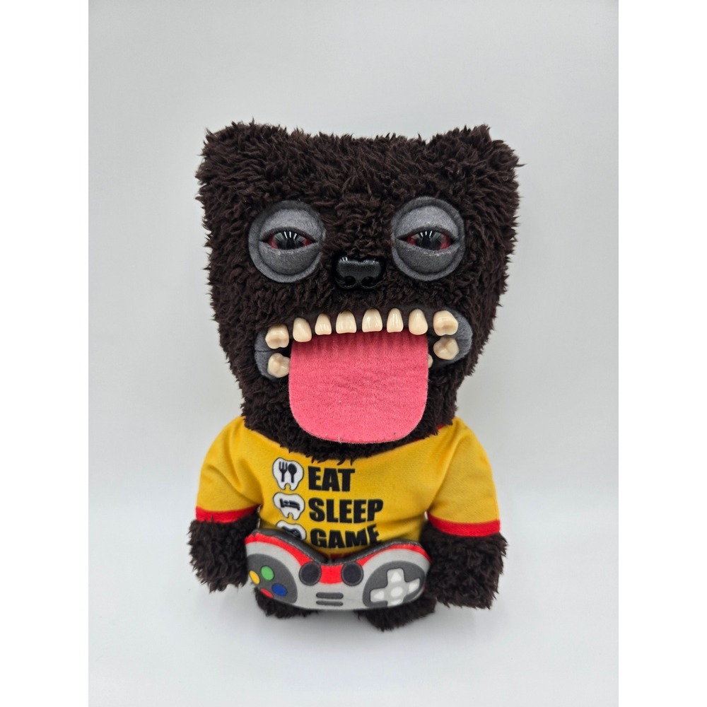 Fuggler Eat Sleep Game Plush GameStop Exclusive Yellow Monster Funny Ugly Toy‎